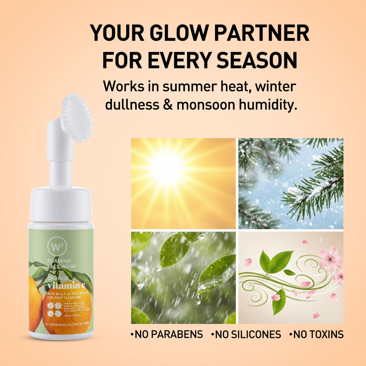 Orange Foaming Face wash