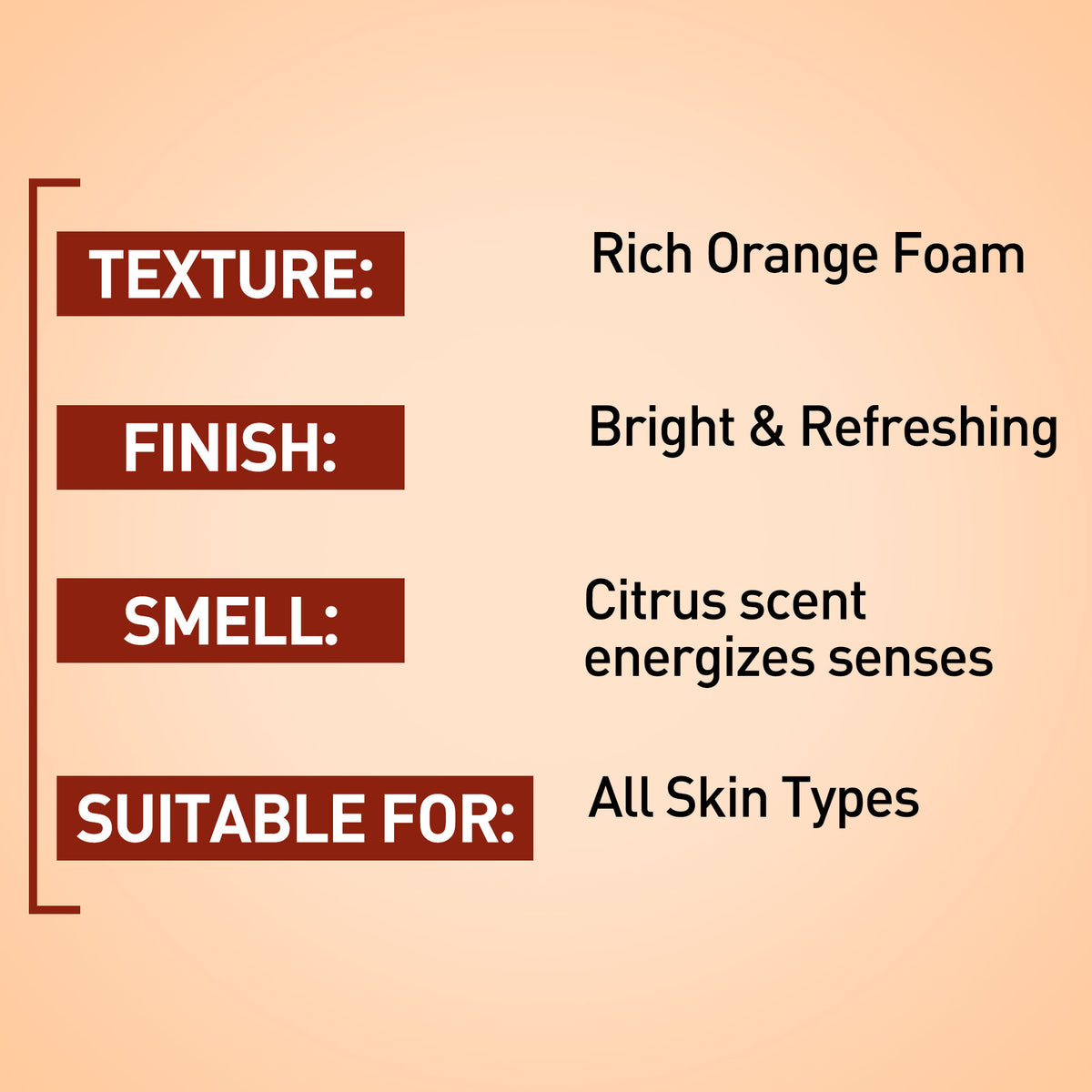 Orange Foaming Face wash