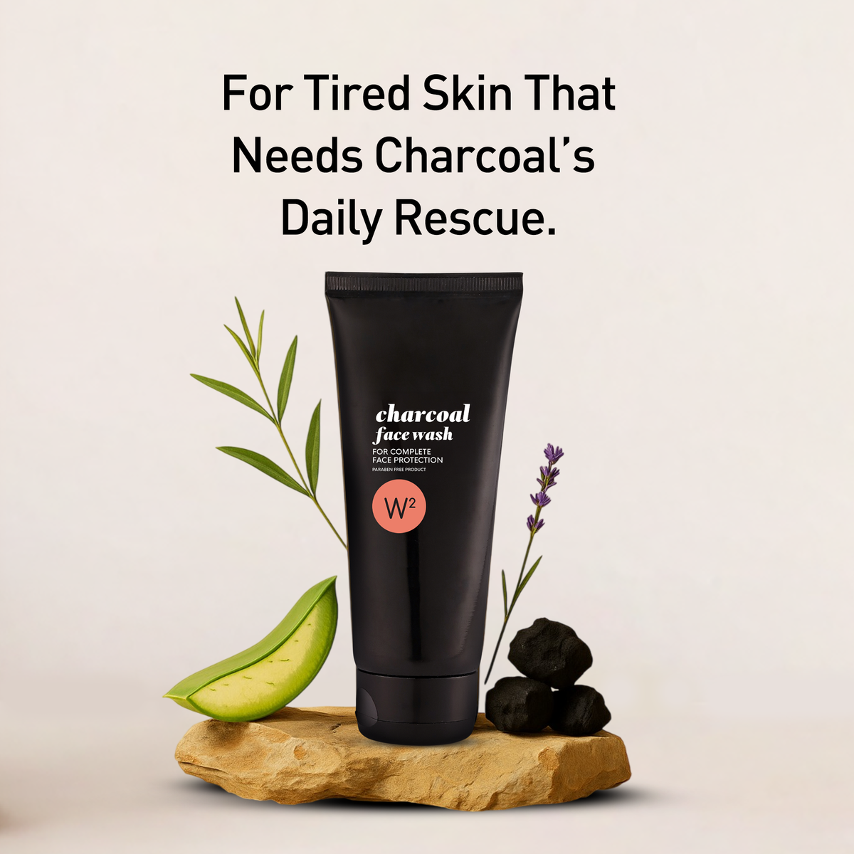 W2 Charcoal Face Wash