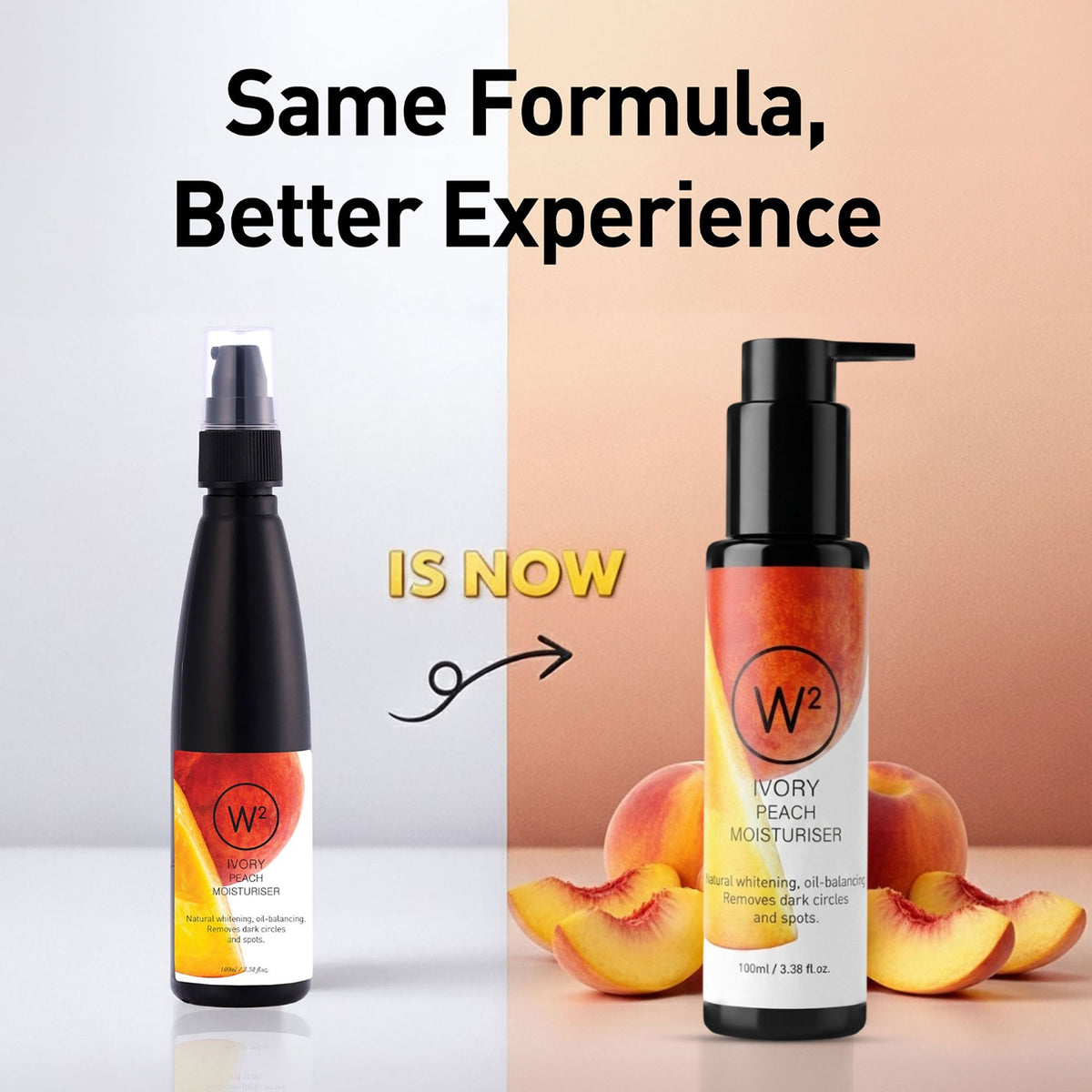 W2 Ivory Peach Moisturiser